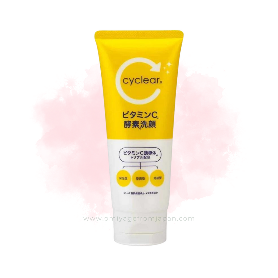 Cyclear Vitamin C Enzyme Face Wash 130g | Japanese Cosmetics Skincare