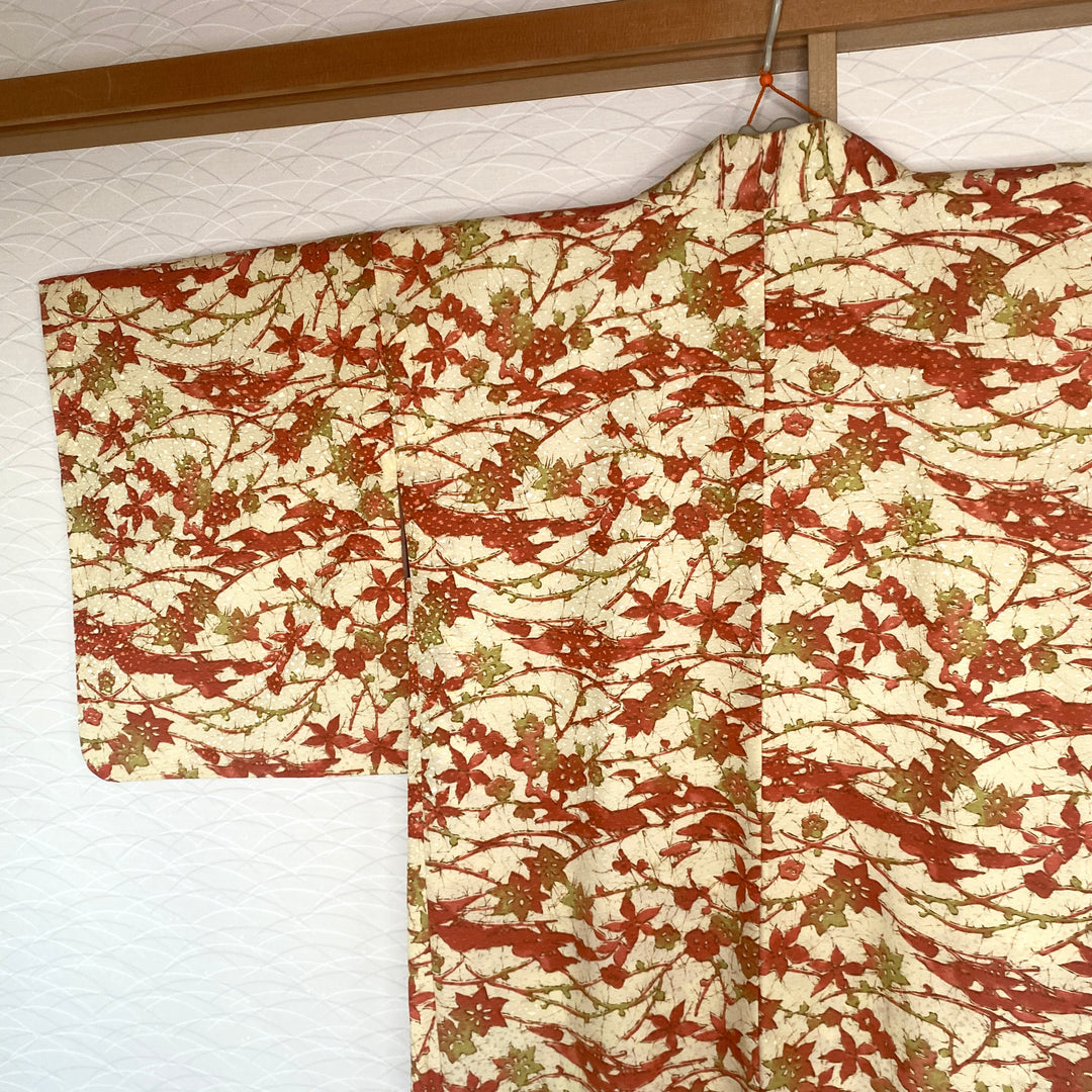 Vintage Haori Jacket | Autumn Leaves