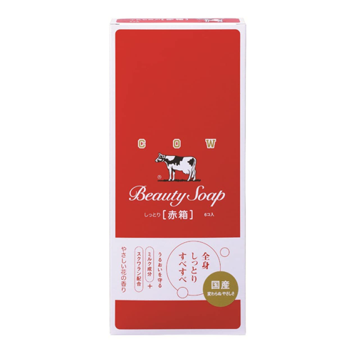 Cow Brand Beauty Soap Red Box (mleczne mydełko) - Omiyage From JAPAN