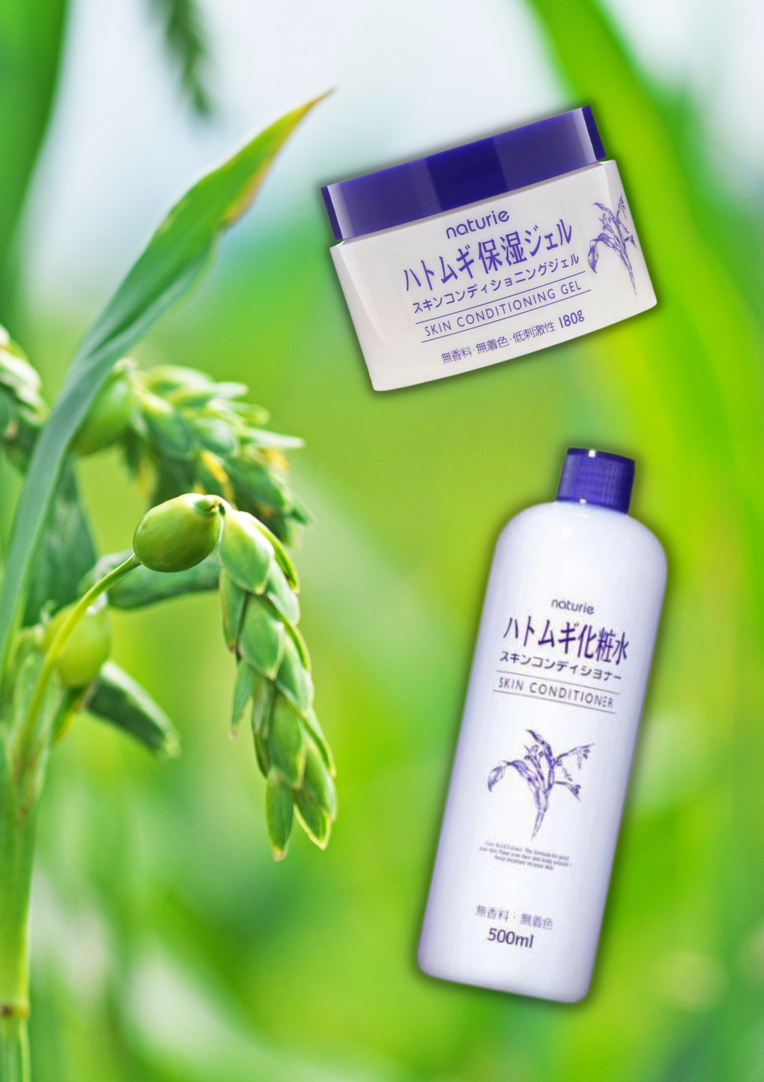 Hatomugi skincare products based on a particular ingredient, coix seed extract , an oil-free moisturizing agent.