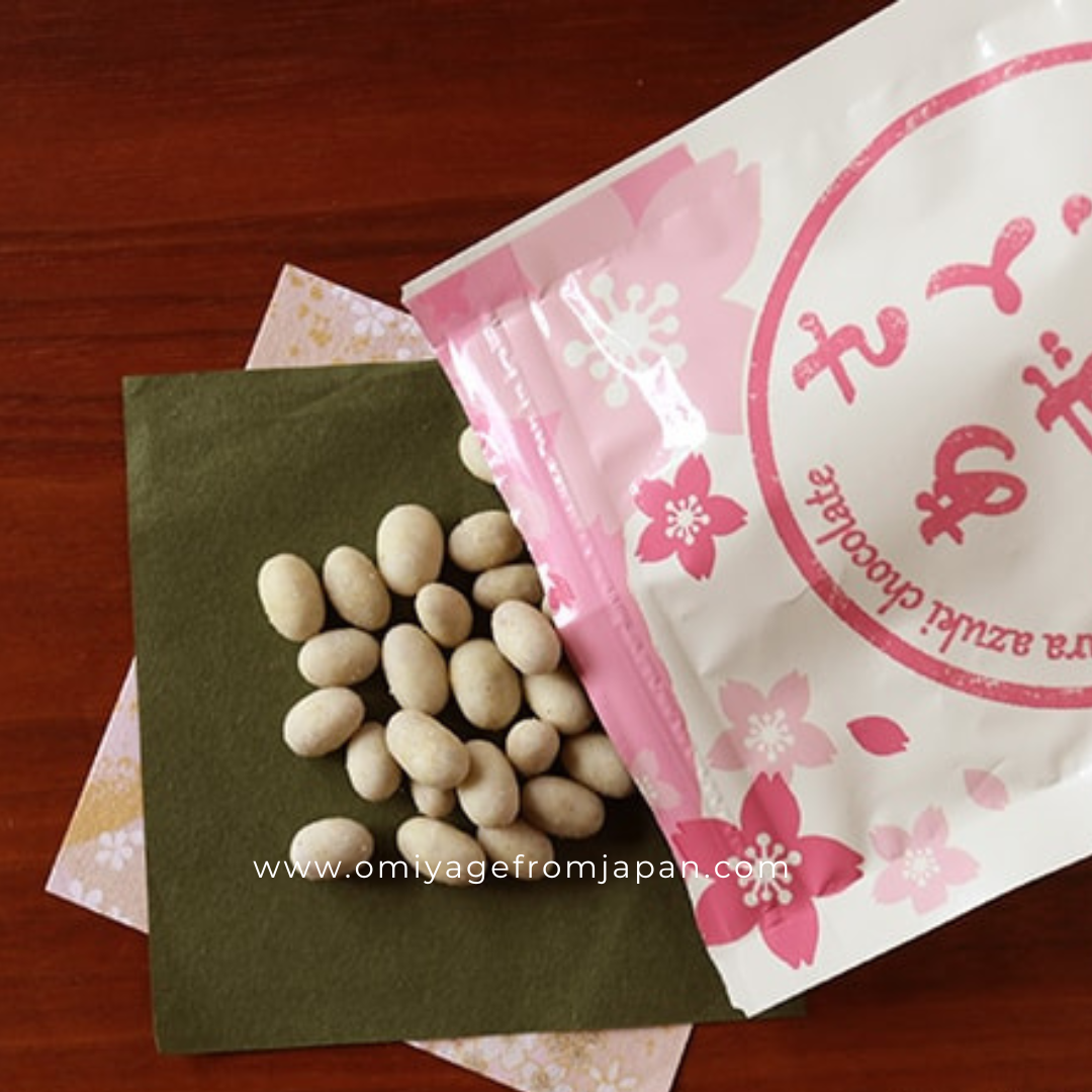 Sakura Azuki White Chocolate | Red Beans Covered in Cherry Blossoms