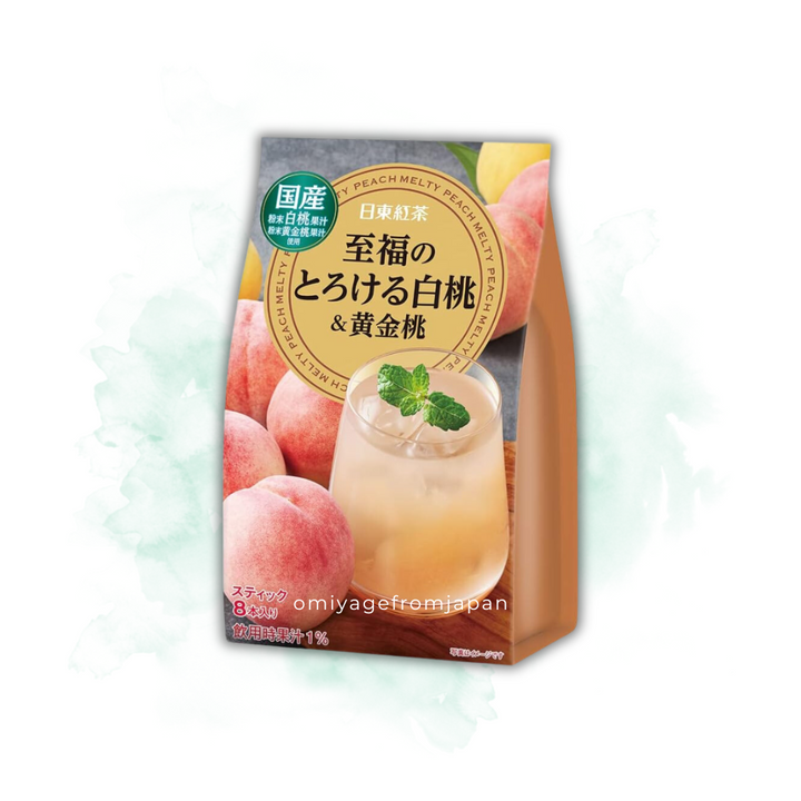 Nittoh Blissful Melting White Peach & Golden Peach 8 Sticks | Japanese Omiyage From Japan