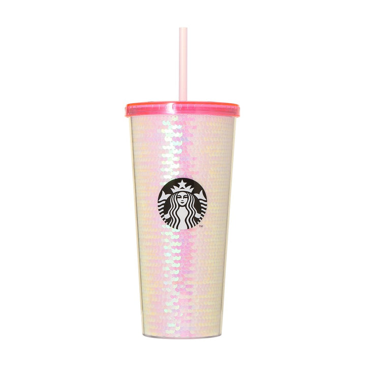 Starbucks Sakura 2024: Cold Cup Tumbler Sequins 651ml