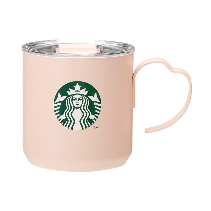 Starbucks Sakura 2024: Stainless Steel Mug Petal Handle Pink 355ml