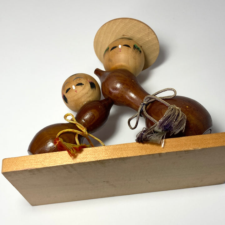 Vintage Kokeshi Doll | Japanese Hyotan Bottle Gourd