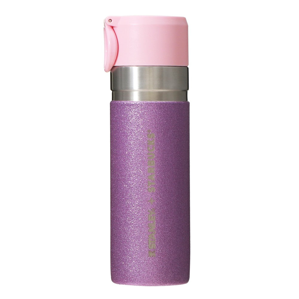 Starbucks Sakura 2024: Stainless Steel Bottle STANLEY Glitter Purple 473ml