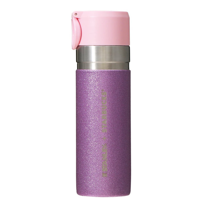 Starbucks Sakura 2024: Stainless Steel Bottle STANLEY Glitter Purple 473ml