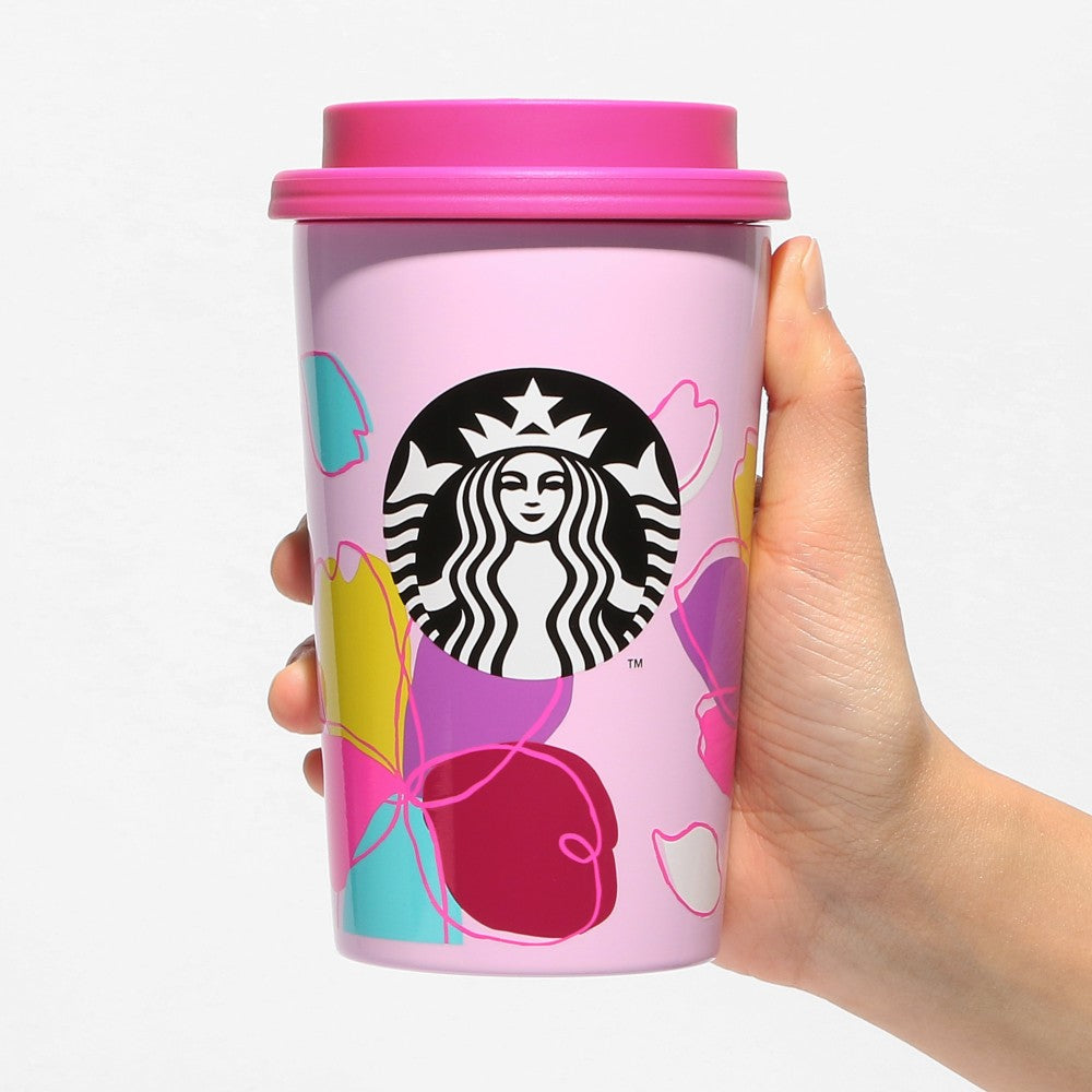 Starbucks Sakura 2024: Stainless Steel TOGO Cup Tumbler Colorful Petal 355ml