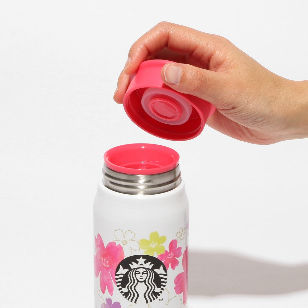 Starbucks Sakura 2024: Stainless Steel Mini Bottle White 355ml