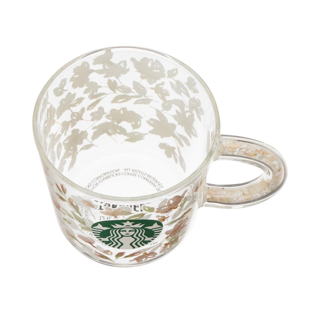 Starbucks Sakura 2024: Shell Handle Heat Resistant Glass Mug 355ml