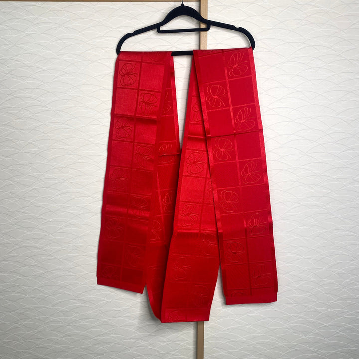Vintage Obi Belt | Red Butterfly