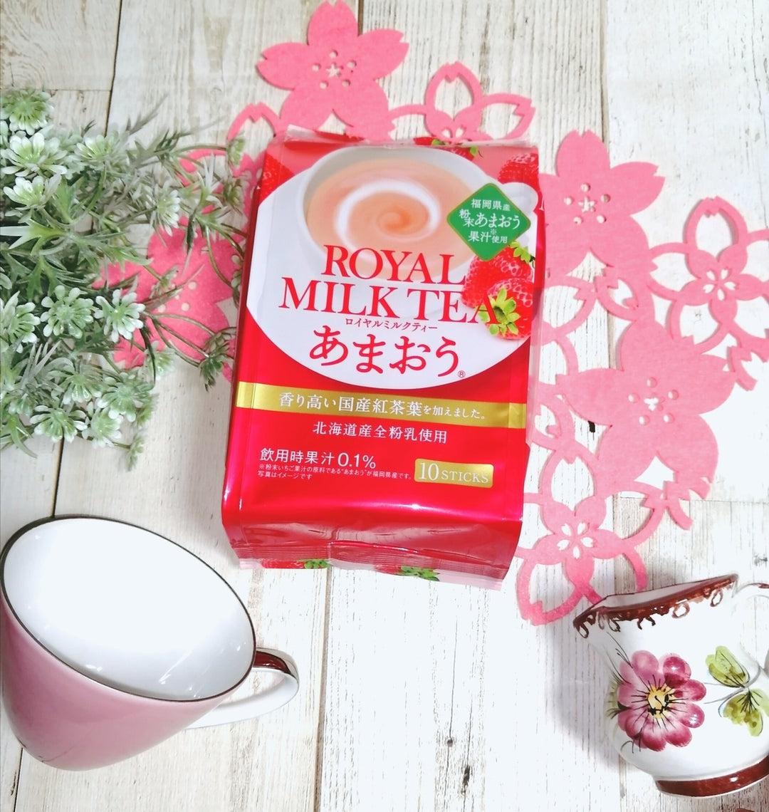 Nitto Black Tea Royal Milk Tea Amaou - Japanese Green Tea Shop Fujifukuro omiyage