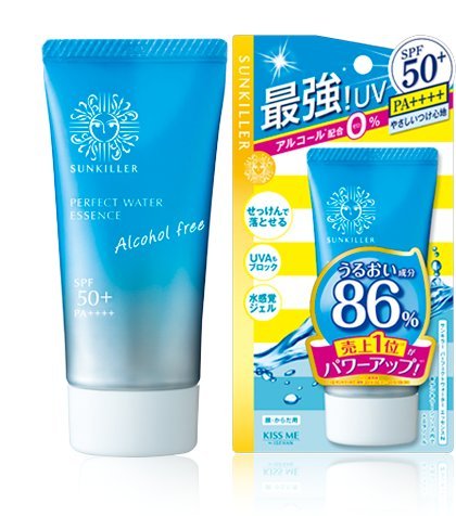 Kiss Me Isehan Sunkiller Alcohol-Free Perfect Water Essence SPF50+ PA++++ - 50g Omiyage Japan Japanese Sunscreen