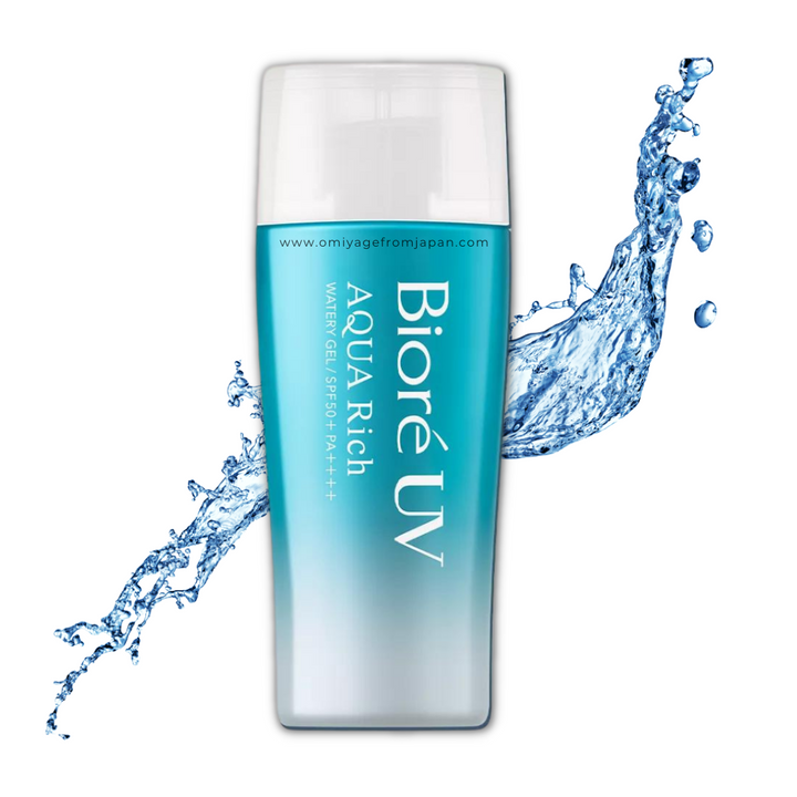 Kao Bioré UV Aqua Rich Watery Gel Sunblock SPF50+ PA++++Sunscreen  Omiyage Japan