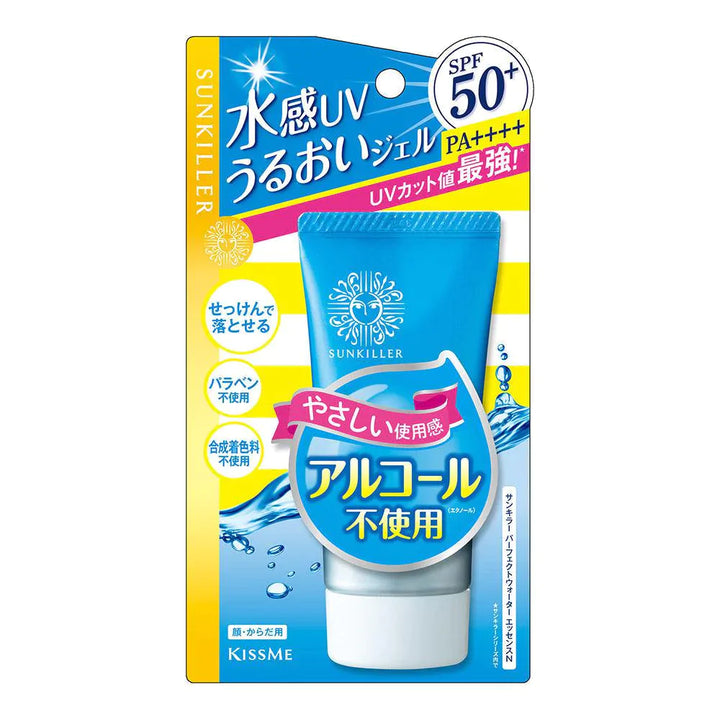 Isehan Sunkiller Perfect Water Essence Alcohol-Free Sunscreen SPF50+ PA++++ 50g bezalkoholowy krem japonia 