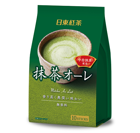 Nitto Matcha Au Lait 10 Sticks - Japanese Omiyage Green Tea Shop From JAPAN